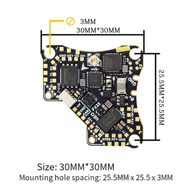 FBIL-F435 NEO 1S AIO Flight Co - огляд і ціна Fpv Drone Flight Controller
