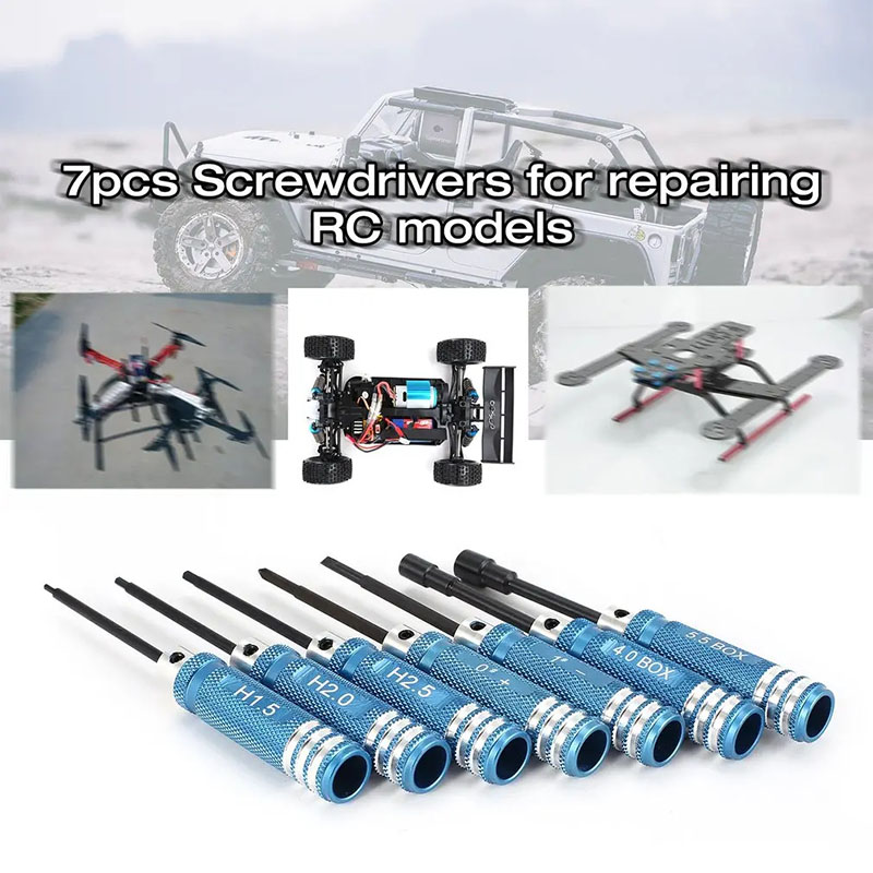 7Pcs 1.5 2.0 2.5mm RC Hex Driv - огляд і ціна Fpv Drone Tool Kit