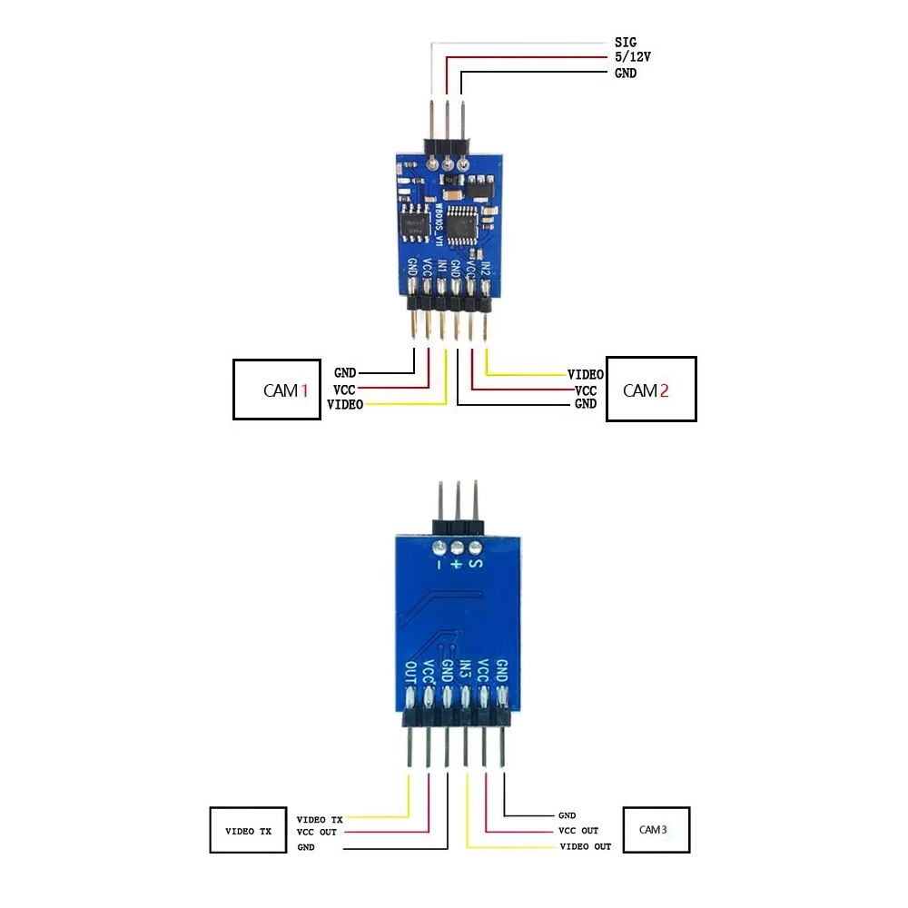 5.8G 3 Channel Video Switcher  - огляд і ціна Fpv Drone Battery
