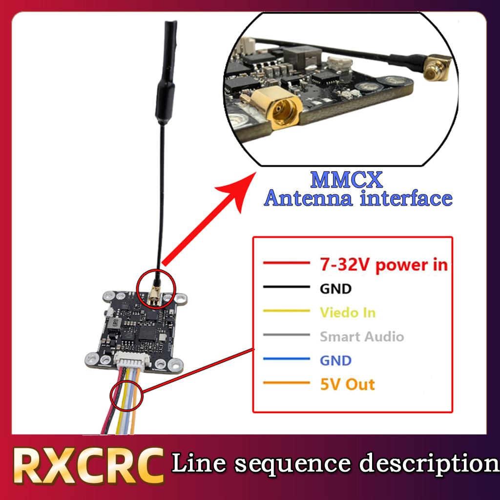 RXCRC 5.8G Module 48CH 1.6W VT - огляд і ціна Fpv Drone Vtx