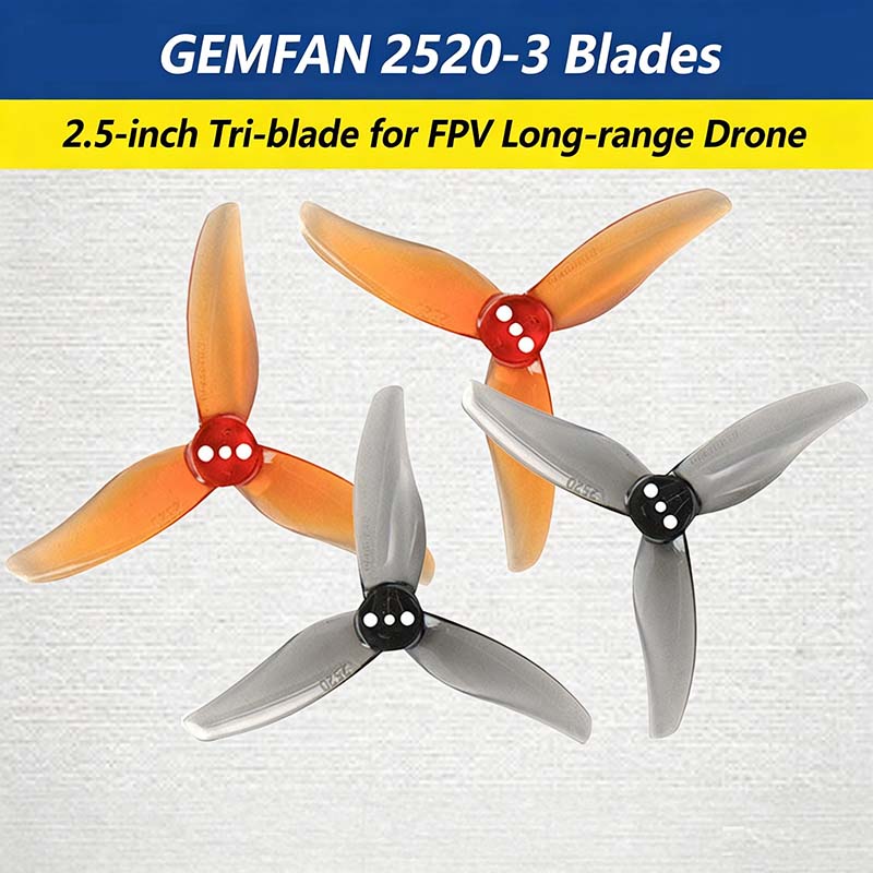 Gemfan Hurricane 2520-3 2.5-in - огляд і ціна Fpv Drone Propeller