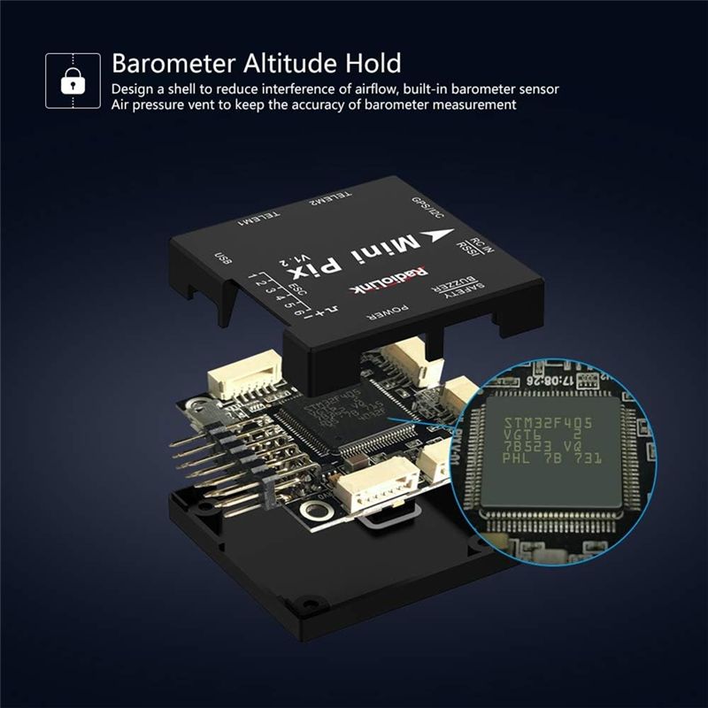 A49K-Radiolink Mini PIX Flight - огляд і ціна Fpv Drone Flight Controller