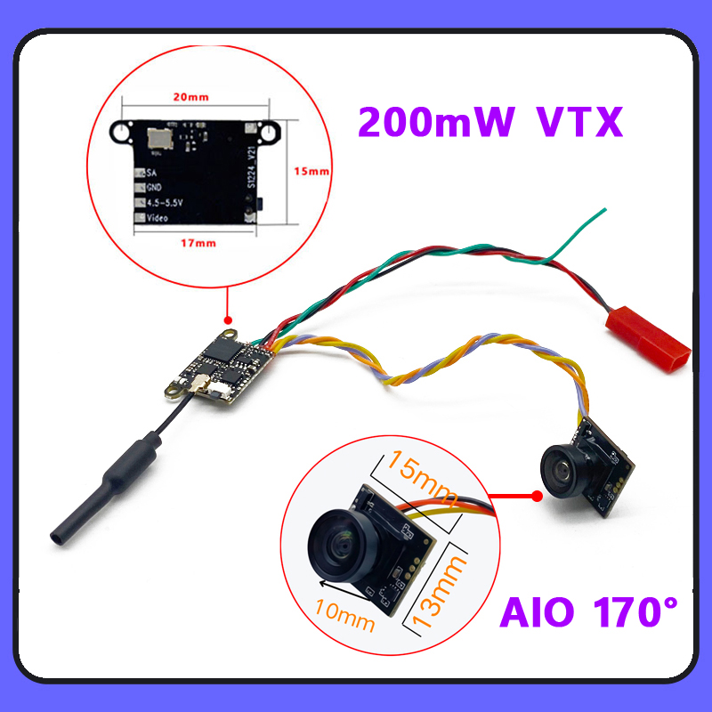 SLONWAKE 5.8G 1200TVL FPV Came - огляд і ціна Fpv Drone Vtx