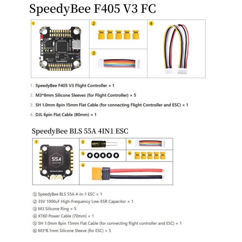 SpeedyBee F4 F405 V4 55A BLS 3 - огляд і ціна Betaflight Fc F4