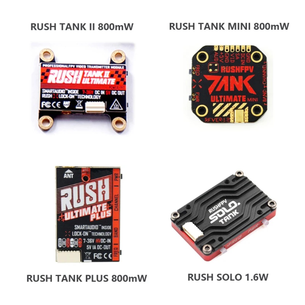 RUSH TANK Ultimate II/Mini/PLU - огляд і ціна Fpv Drone Vtx