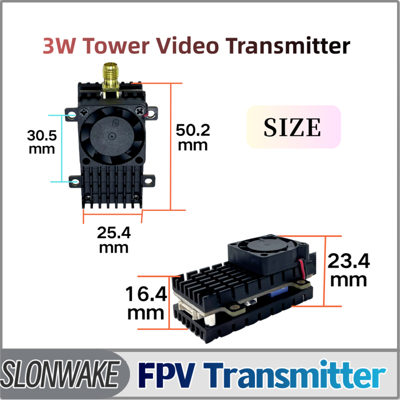 SLONWAKE 5.8G 3000mW Simulatio - огляд і ціна Fpv Drone Vtx